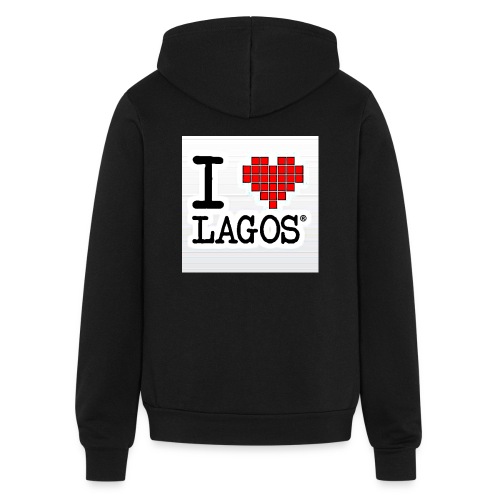I LOVE LAGOS - Bella + Canvas Unisex Full Zip Hoodie