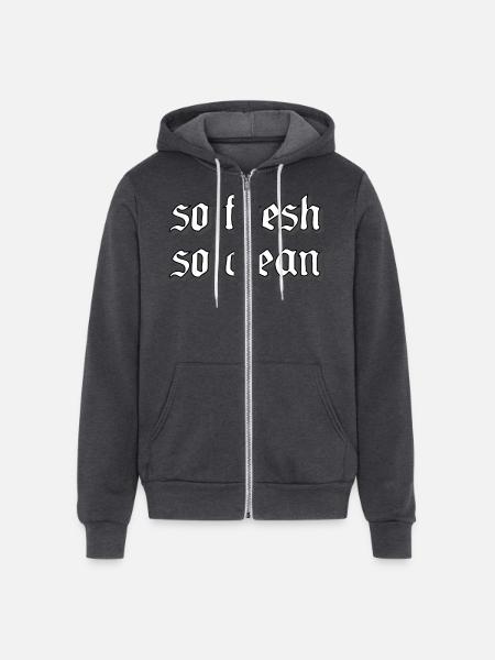 So Fresh So Clean - Unisex Full Zip Hoodie - charcoal grey