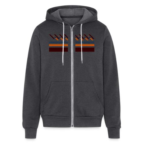Cute, colorful striped designs for the seasons - Unisex Full Zip Hoodie