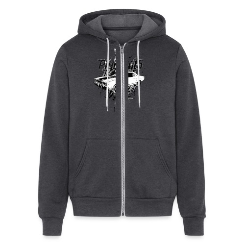 auto_plymouth_distressed_01 - Bella + Canvas Unisex Full Zip Hoodie