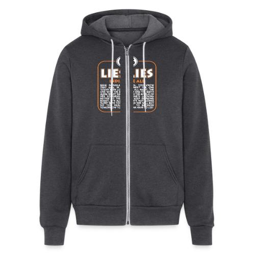 LIES, Lies IPA Shirt - Unisex Full Zip Hoodie