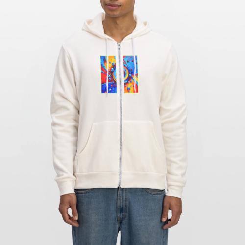 Vibrant Berry Vortex - Unisex Full Zip Hoodie