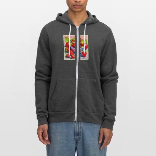 Fresh Strawberry Bowl - Unisex Full Zip Hoodie