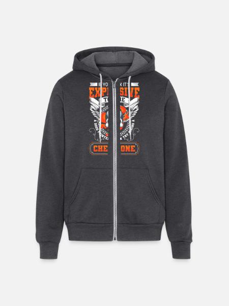 Painter Spray Can Craftsman - Unisex Full Zip Hoodie - charcoal grey