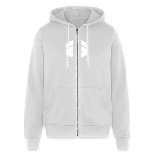 White Logo Collection - Unisex Full Zip Hoodie