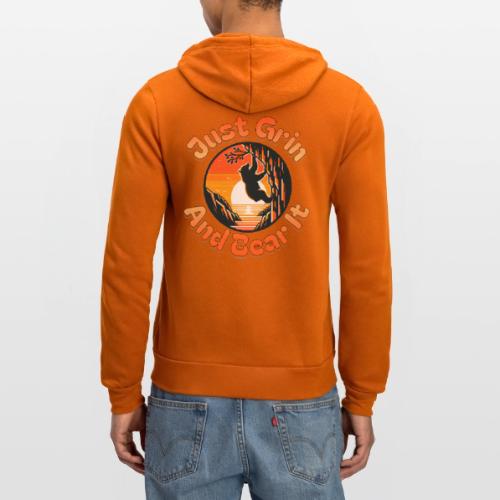 Just Grin and Bear It - Unisex Full Zip Hoodie