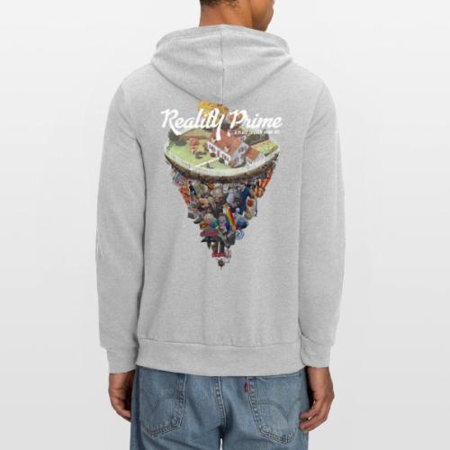 Reality Prime (On Color, Back Design) - Unisex Full Zip Hoodie