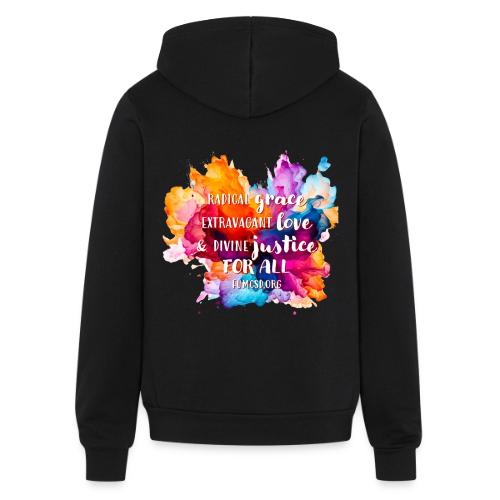 Grace Love Justice Color Splash - Unisex Full Zip Hoodie