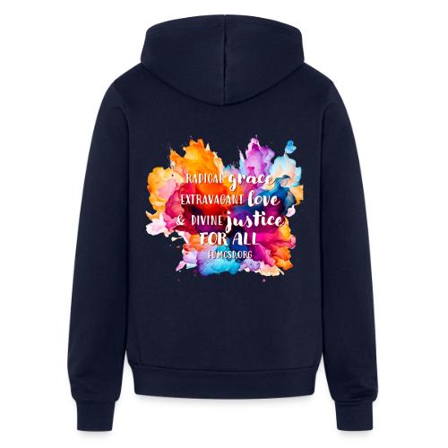 Grace Love Justice Color Splash - Unisex Full Zip Hoodie