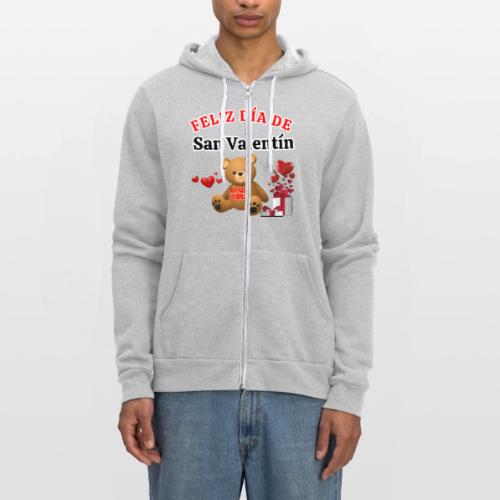 Valentine's Day Celebration Bears Love Hearts. - Unisex Full Zip Hoodie