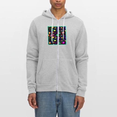 Neon Fruit Fusion - Unisex Full Zip Hoodie