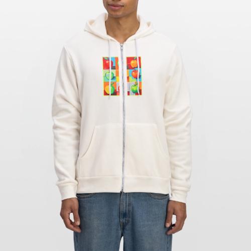 Colorful Apple Grid - Unisex Full Zip Hoodie