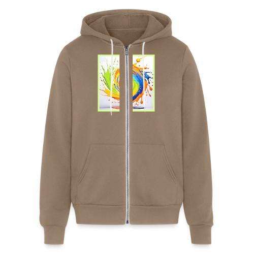 Citrus Splash of Color Design - Unisex Full Zip Hoodie