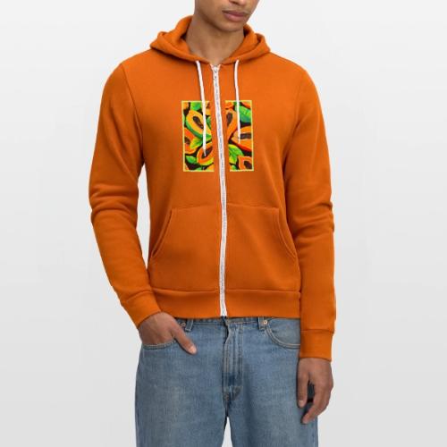 Tropical Papaya Paradise - Unisex Full Zip Hoodie