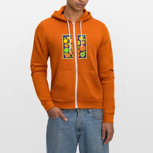Fresh Citrus Slice Pattern - Unisex Full Zip Hoodie
