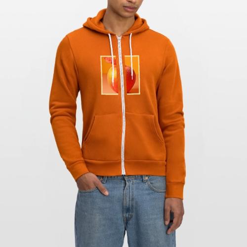 Golden Peach Perfection Design - Unisex Full Zip Hoodie