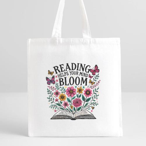 Reading Helps Your Mind Bloom - Recycled Tote Bag