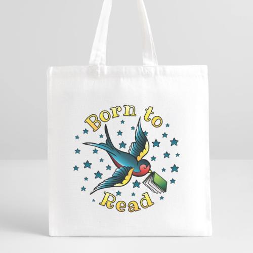 Born to Read Tattoo - Recycled Tote Bag