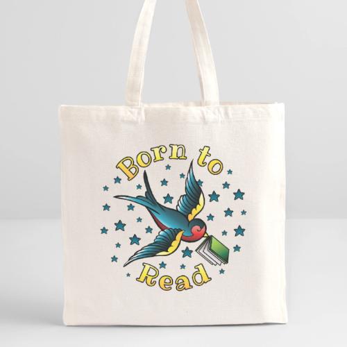 Born to Read Tattoo - Recycled Tote Bag