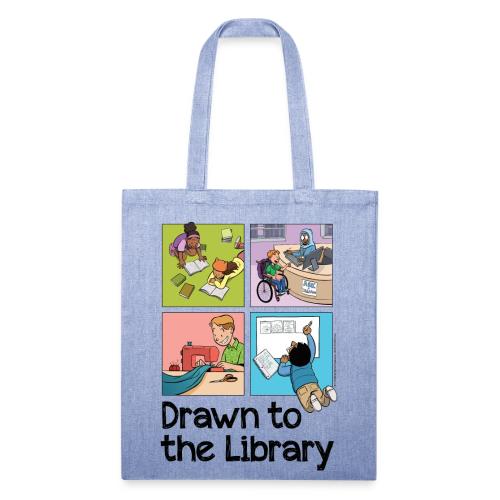 Drawn to the Library - Recycled Tote Bag