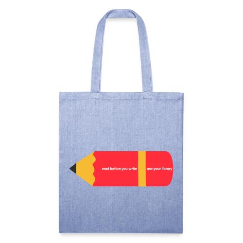 Vintage ALA: Pencil - Recycled Tote Bag