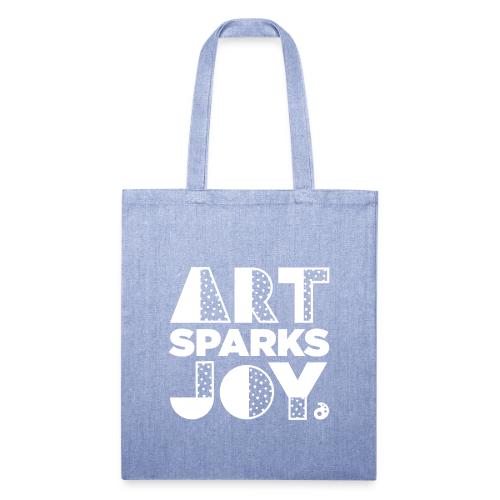 Art Sparks Joy (White) - Recycled Tote Bag
