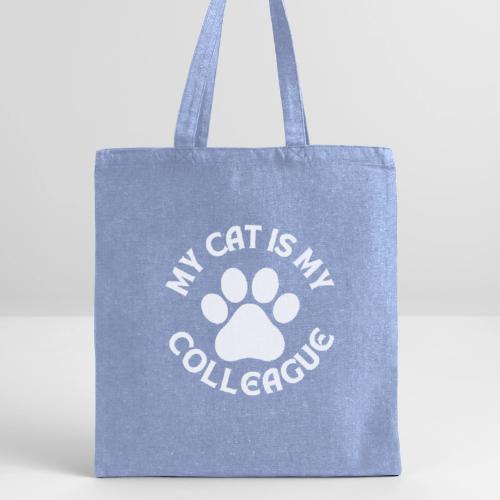 My Cat is My Colleague - Recycled Tote Bag