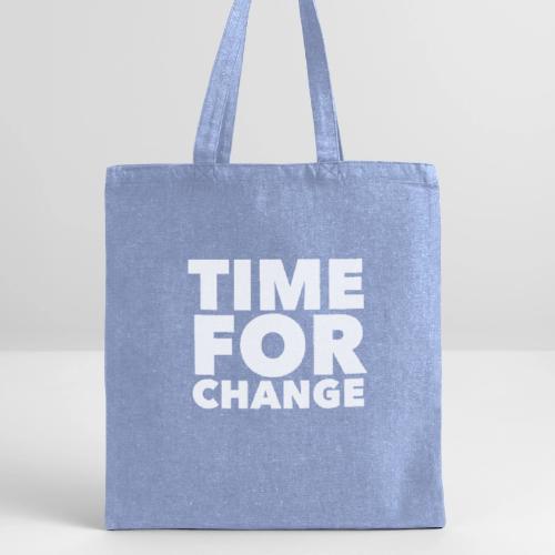 Time for Change - Recycled Tote Bag