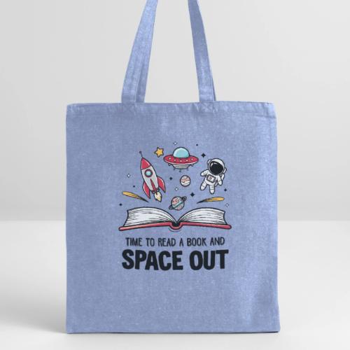 Time to Read a Book and Space Out - Recycled Tote Bag