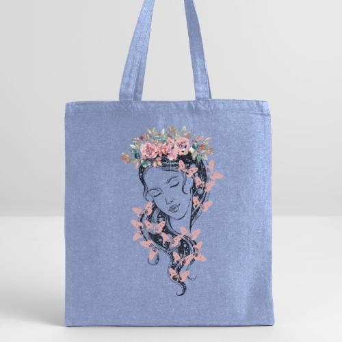 Butterfly Flower Goddess - Fairytale Design - Recycled Tote Bag