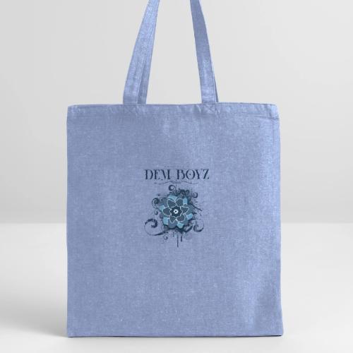 Flower Splash Blues - Recycled Tote Bag