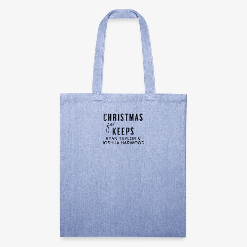 Christmas for Keeps Title Block - Black Font - Recycled Tote Bag