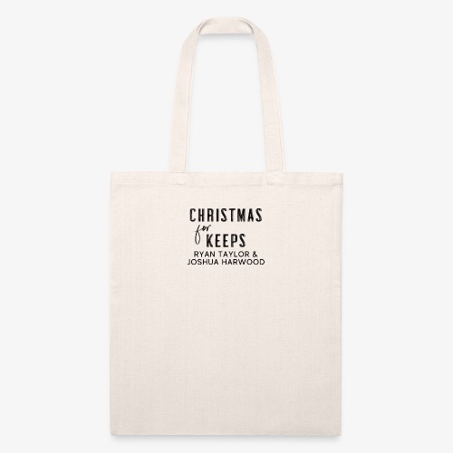 Christmas for Keeps Title Block - Black Font - Recycled Tote Bag