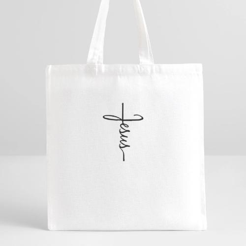 Jesus: The Cross-Shaped Name - Recycled Tote Bag