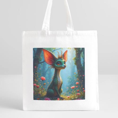 Fantasy Forest Character with Magical Vibe - Recycled Tote Bag