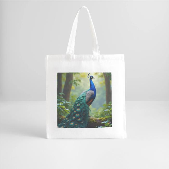 Majestic Peacock in Enchanted Forest