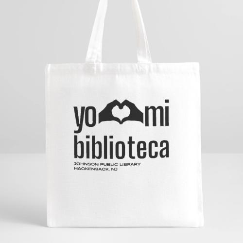 Yo Amo Mi Biblioteca (Black) - Recycled Tote Bag