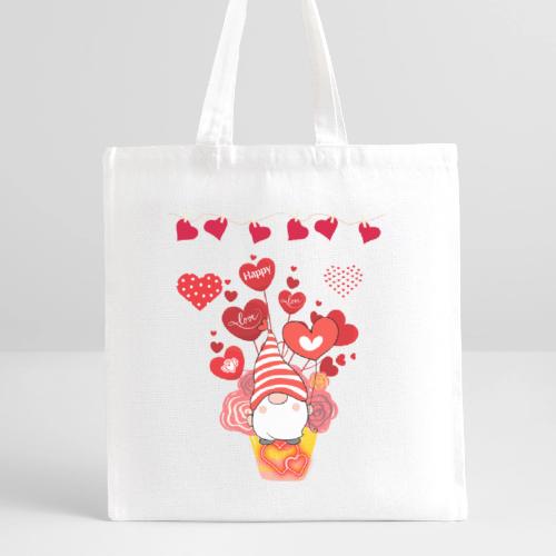 Design wrapped in love hearts, vibrating in love. - Recycled Tote Bag