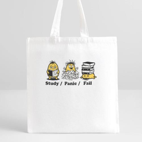 Funny Student Study Panic Fail Back To School - Recycled Tote Bag