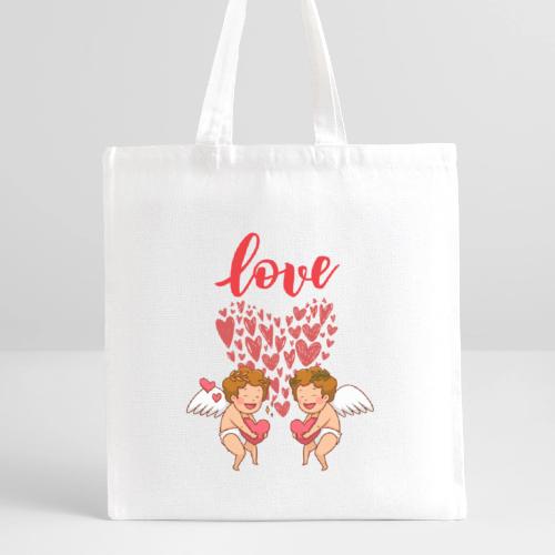 Cupid Love Designs, cupid love angel vibration. - Recycled Tote Bag
