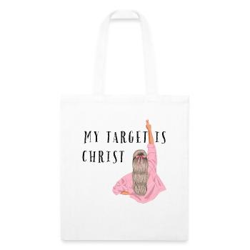 My target is Christ - Recycled Tote Bag - white - Front