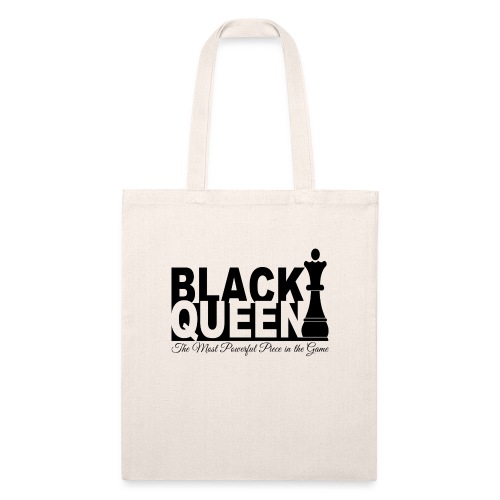 Black Queen Most Powerful Piece in the Game Tees - Recycled Tote Bag