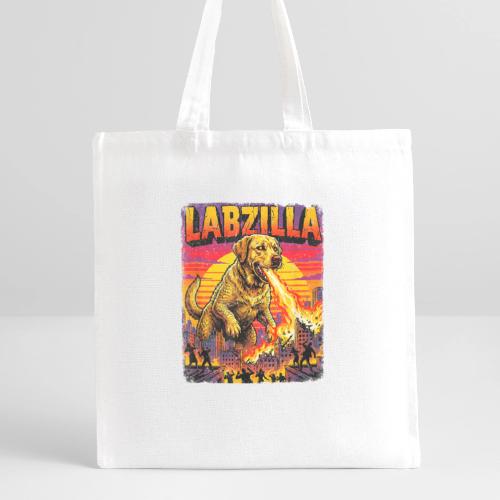 Labzilla Giant Yellow Labrador Monster Tee - Recycled Tote Bag