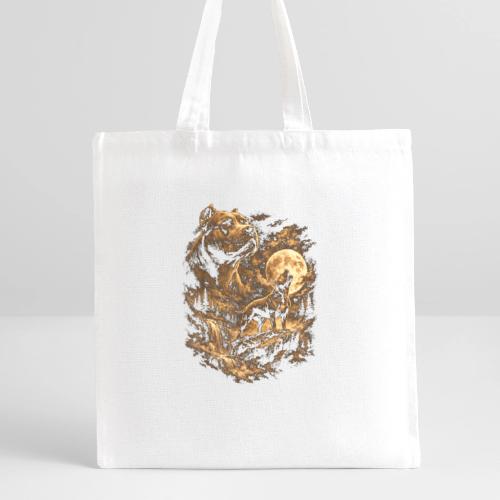 Pit Bull Howling Moon Fantasy Forest Tee - Recycled Tote Bag
