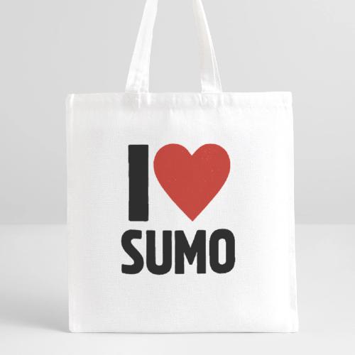 I Love Sumo – Bold Minimalist Sumo Wrestling Fan - Recycled Tote Bag