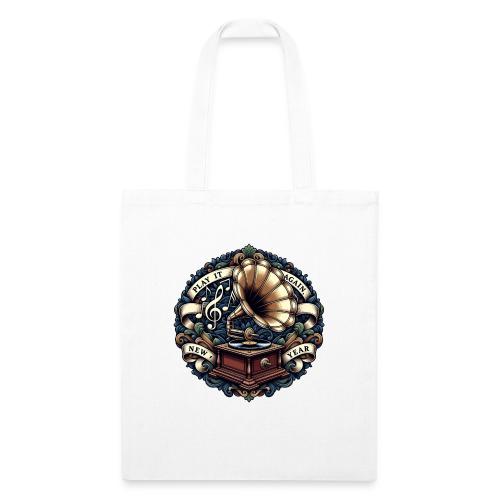 Ornate Phonograph T-Shirt - Recycled Tote Bag