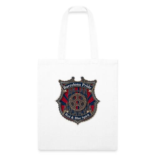 Barcelona Scarlet Pride T Shirt, Soccer City Gift - Recycled Tote Bag