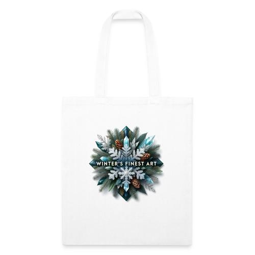 Intricate Frozen Evergreen T-Shirt - Recycled Tote Bag