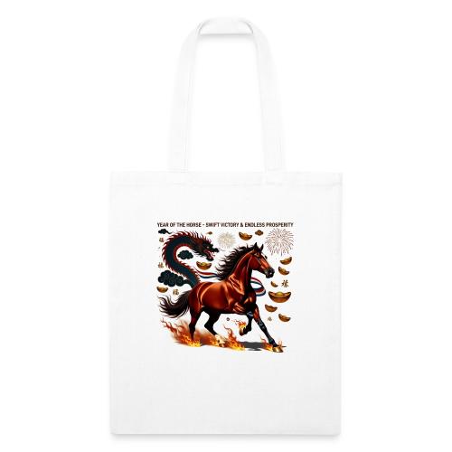 Year of the Horse Victory T Shirt, Lunar New Year - Recycled Tote Bag