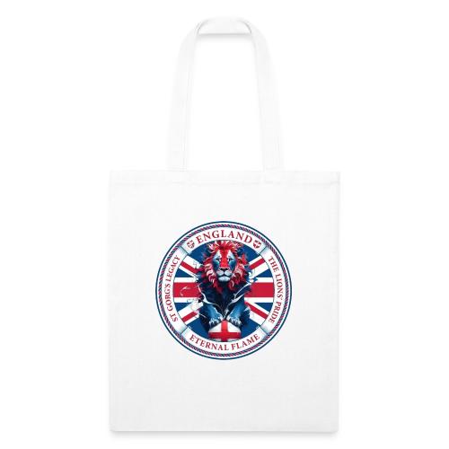 England Lion Emblem T Shirt, Flag Pride Gift - Recycled Tote Bag